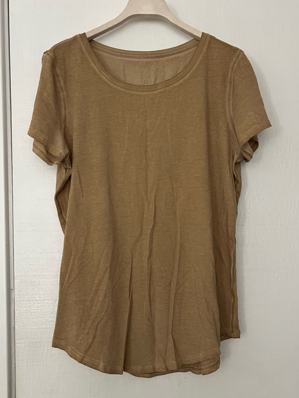 Lululemon Burnout Short Sleeve Tee in Mustard Gold Spice 6